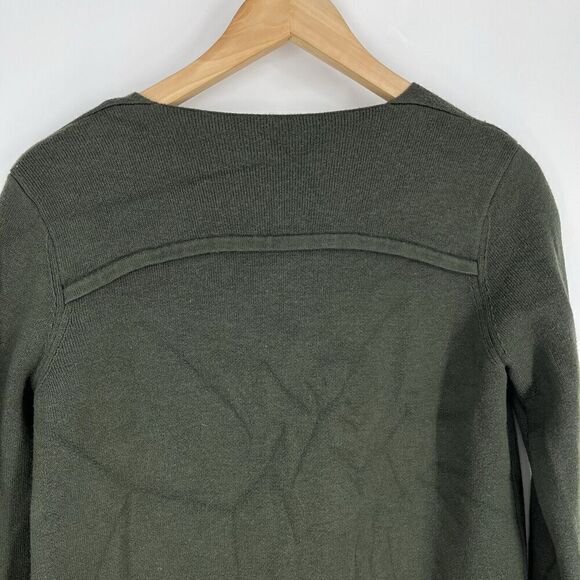 Lululemon Sweater Size 4 Womens Green City Street Cardigan Cashmere Blend Knit - Picture 7 of 8